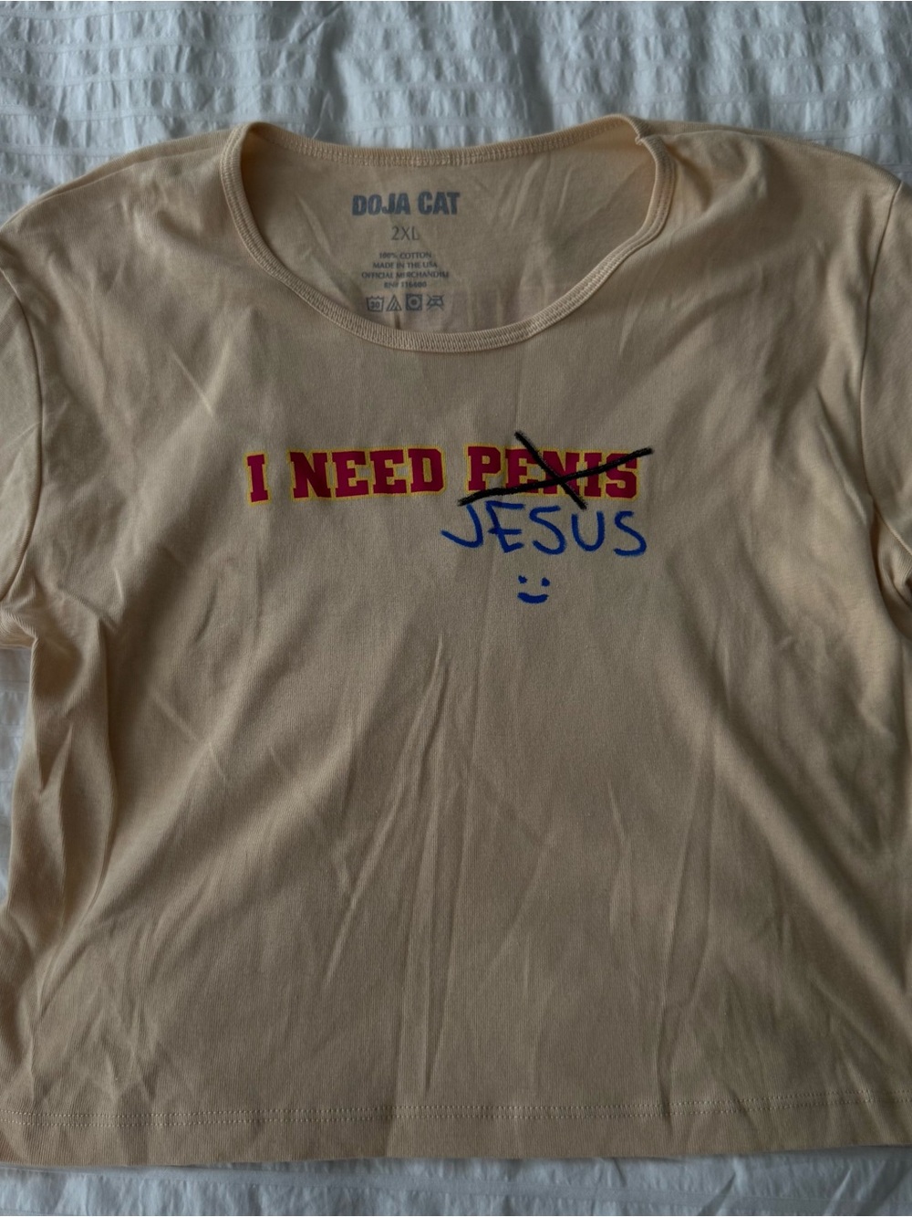Doja Cat baby tee - ‘I Need Jesus’